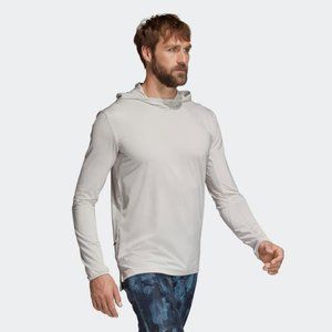 NEW Light Grey Adidas Parley Hoodie, Size: L